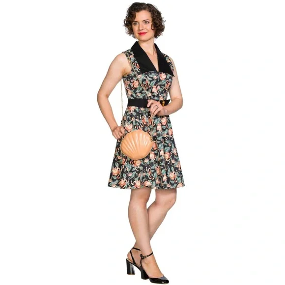 Flamingo Tropical Dress by Banned Retro - Picture 3 of 8